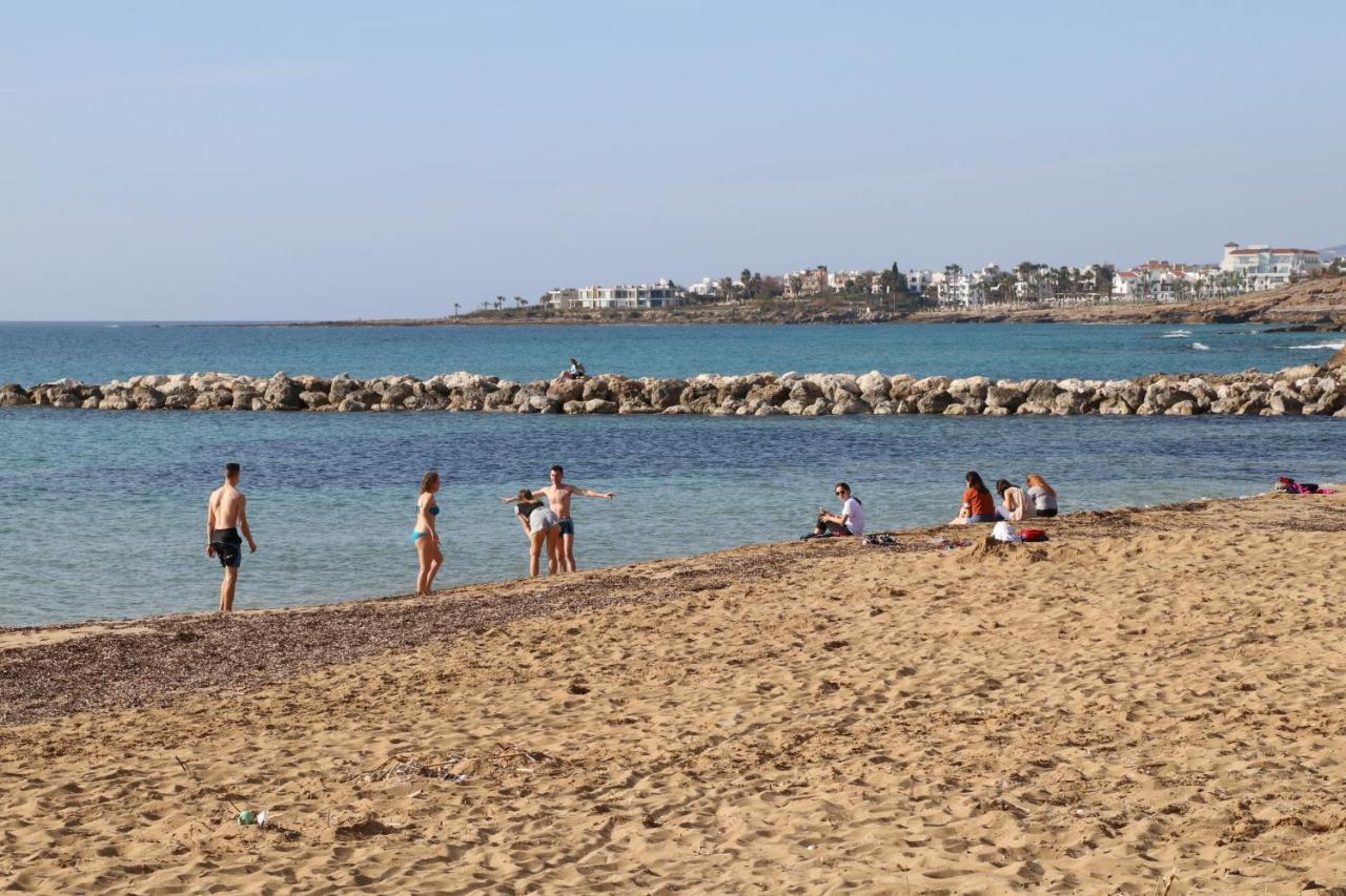 Cyking 2 Bed Apartment With Pool & 10 Min To Beach Paphos ภายนอก รูปภาพ