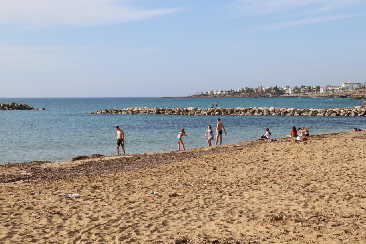 Cyking 2 Bed Apartment With Pool & 10 Min To Beach Paphos ภายนอก รูปภาพ